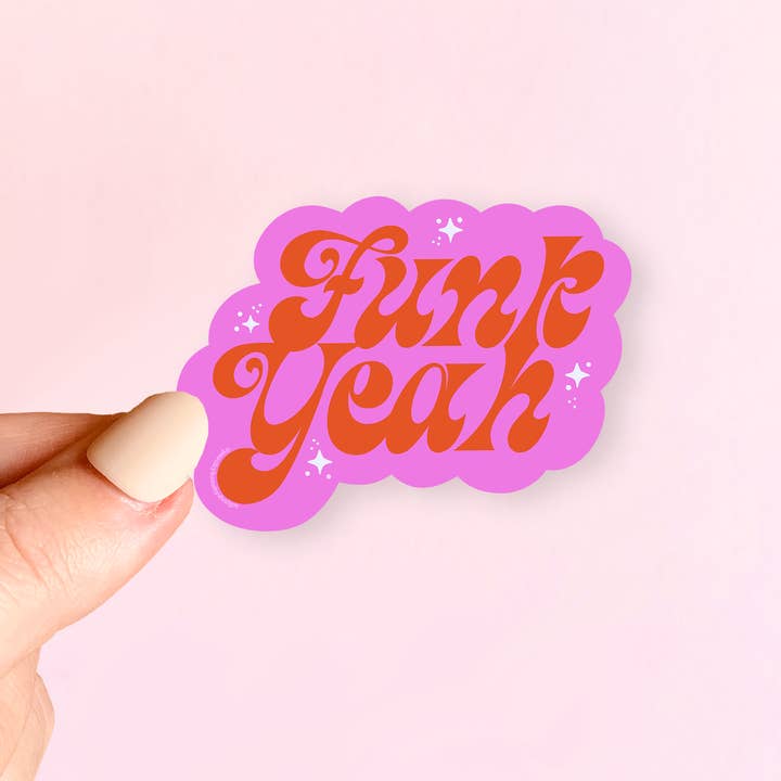 Adesivo Funk Yeah 3" per la vendita all'ingrosso da parte di Peachy Keen by Design Co