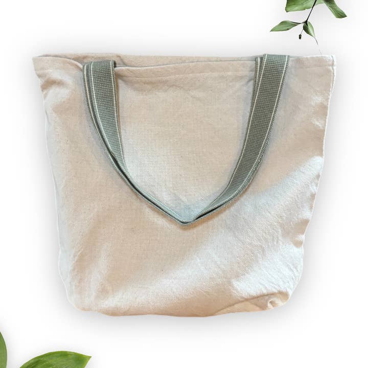 Cream Organic Cotton Tote – Handmade Bag for wholesale by everydaybags.gifts