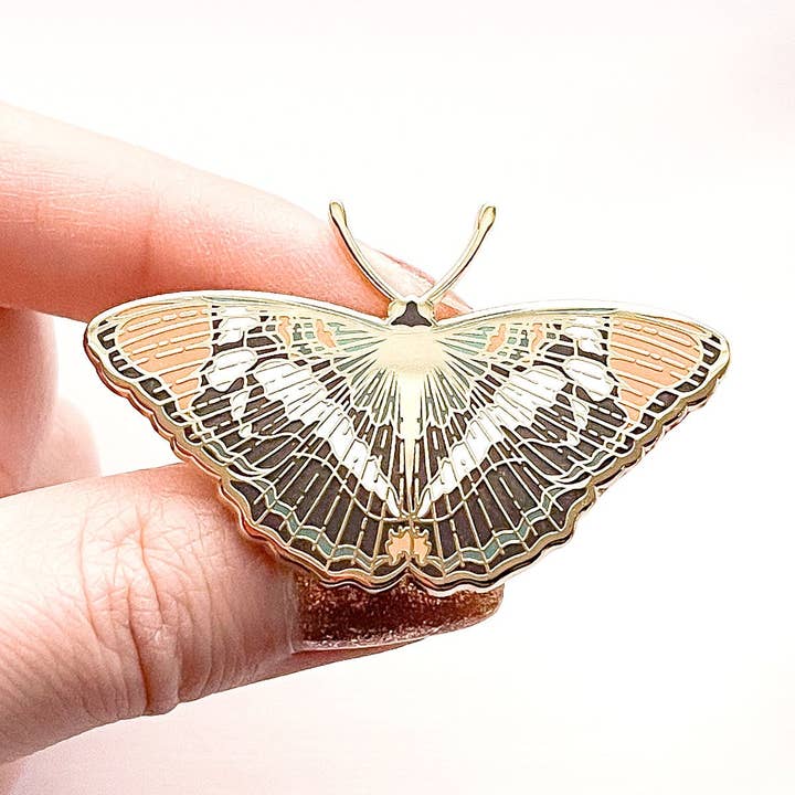 Alfiler esmaltado California Sister Butterfly (Adelpha californica) para venta al por mayor de Alum and Ink