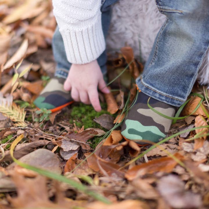 Brave Lil' Soldier - Baby Booties 6-12 months nonslip bottom for wholesale by LilSkeeterz