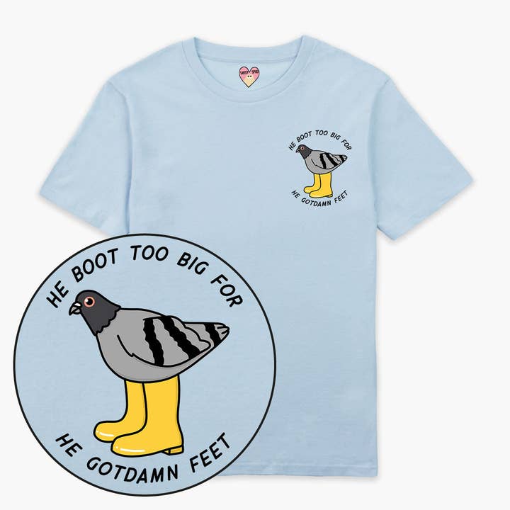 T-shirt He Boot Too Big (Unisexe) pour la vente par SassySpud