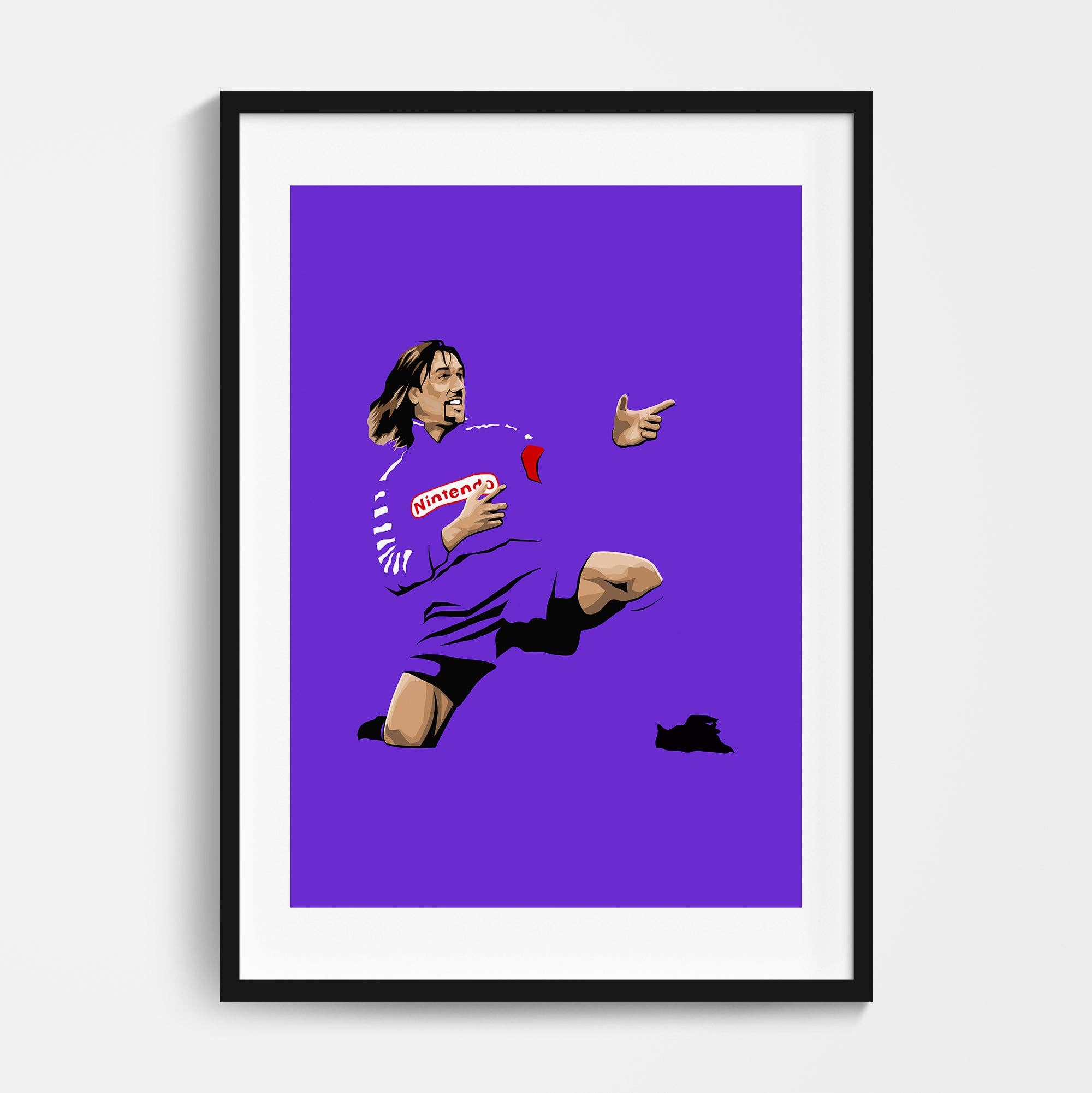Football Devotion – wholesale Art print – Batistuta Celebration Print0