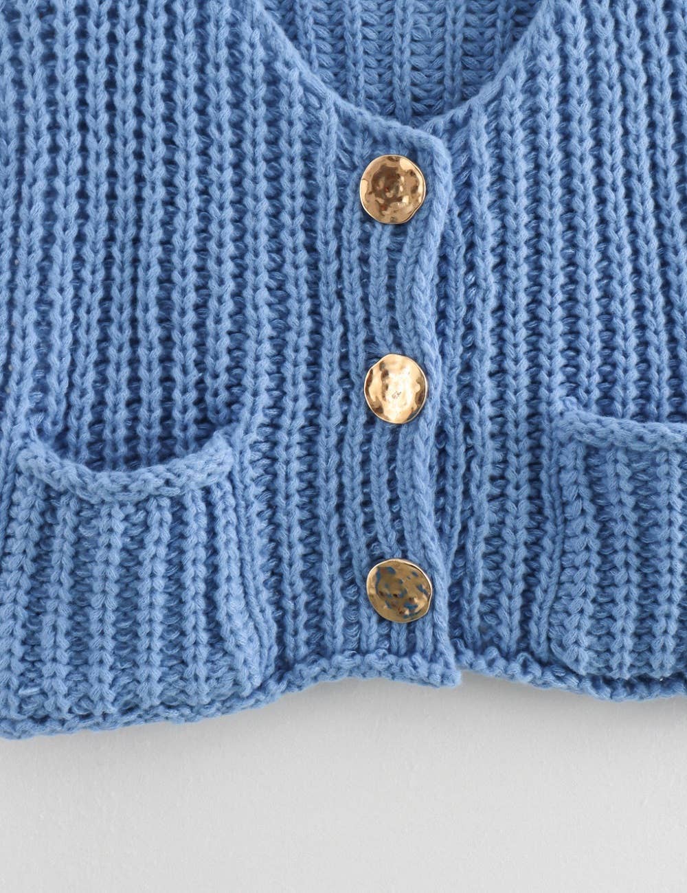 Sweetkama – Engroshandel Strikvest/slipover – Kvinder – Sweetkama damevest med rund hals i ensfarvet strækstof, kort model16