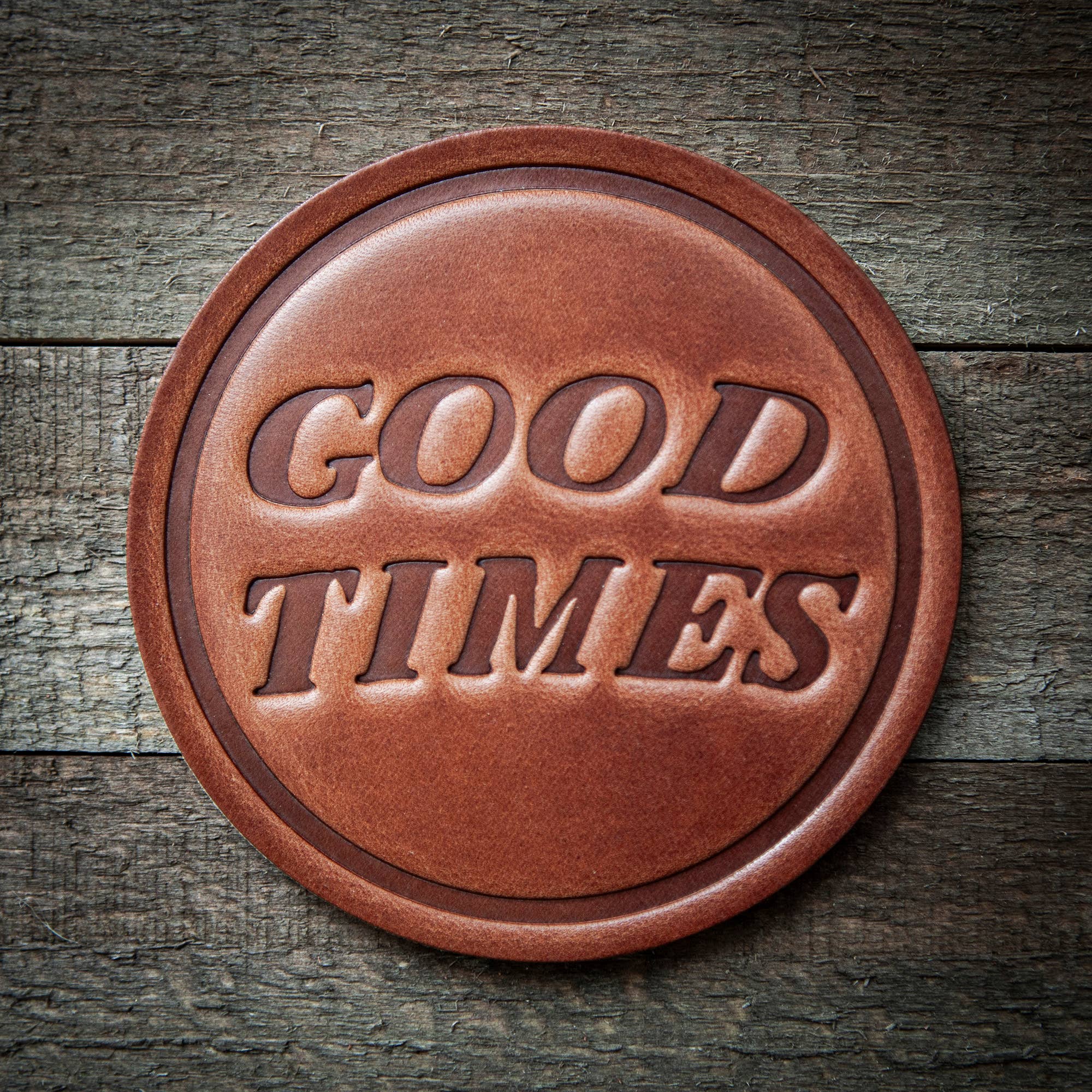 Sugarhouse Leather - Wholesale Coasters - Good Times Leather Coaster
