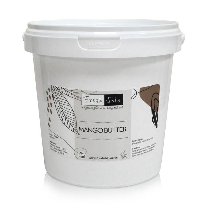 Beurre de mangue, raffiné, pressé à froid, 1 kg pour la vente par Freshskin Beauty LTD