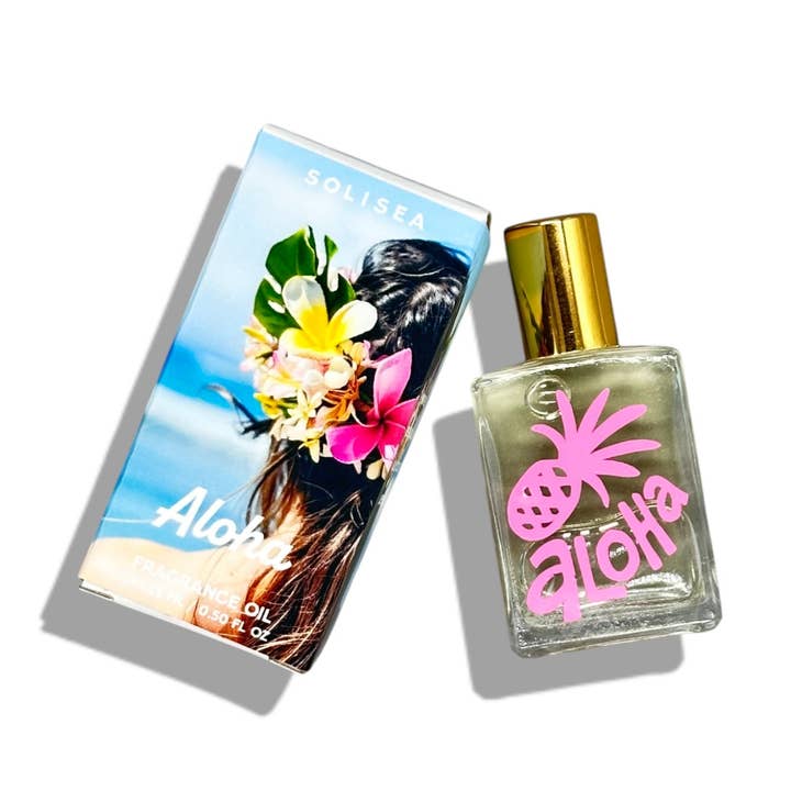 Parfum à l'huile ALOHA Roller • Fruits tropicaux & Fleurs pour la vente par Solisea