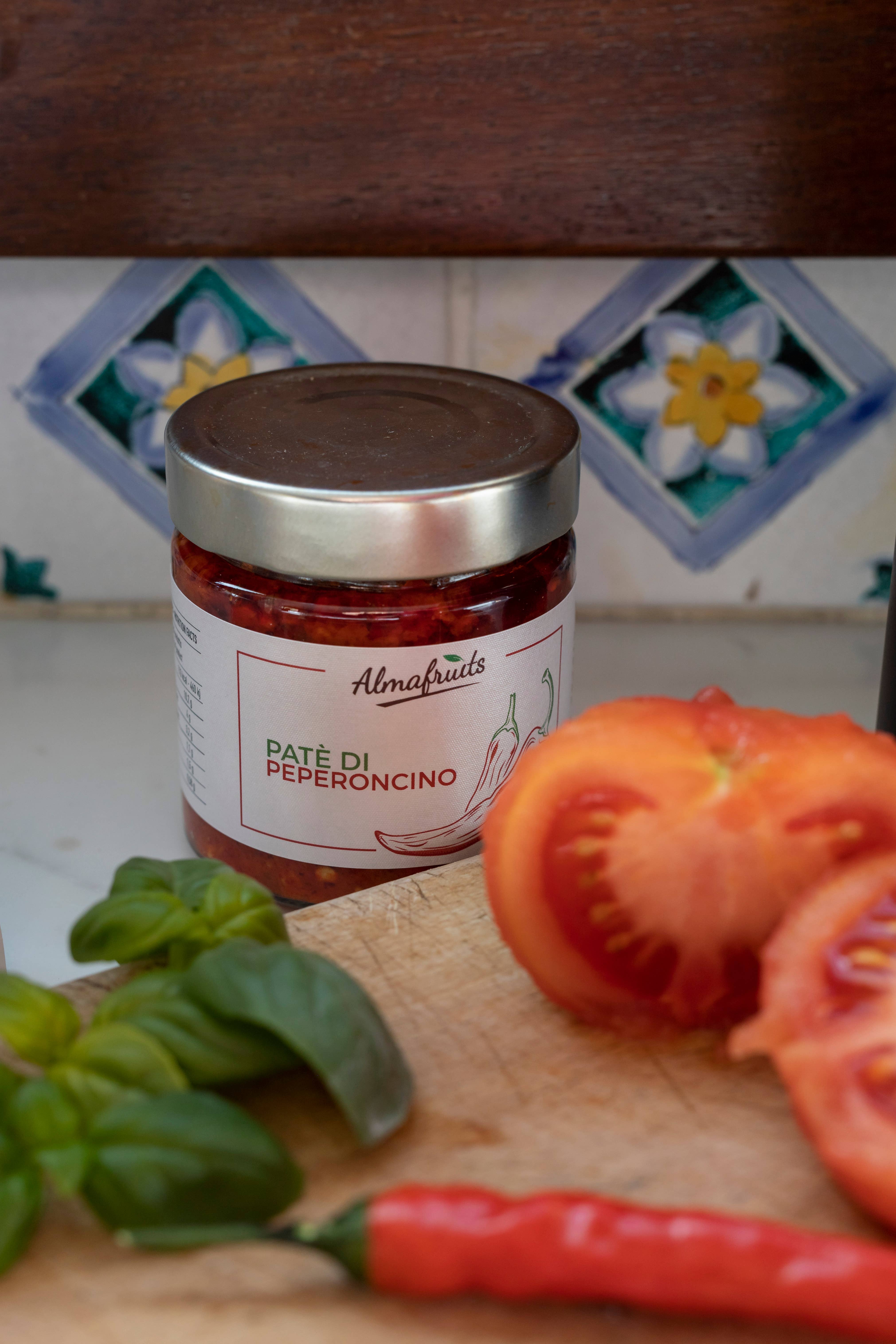 almasicily - Wholesale Hot Sauce - Hot Sicilian Chili Pepper Pate Jar 1 kg6