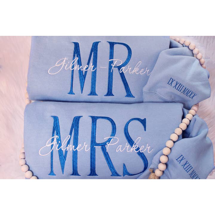 Mr & Mrs Dated Sweatshirts for wholesale by Seraph Custom Creations