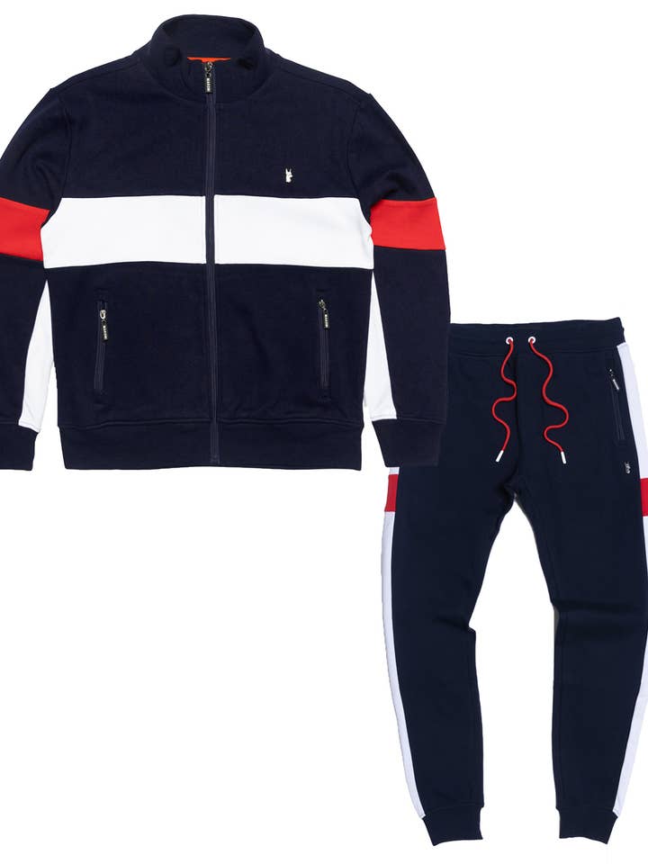 M4520 Lombardi Jogger Set - Navy for wholesale by Makobi