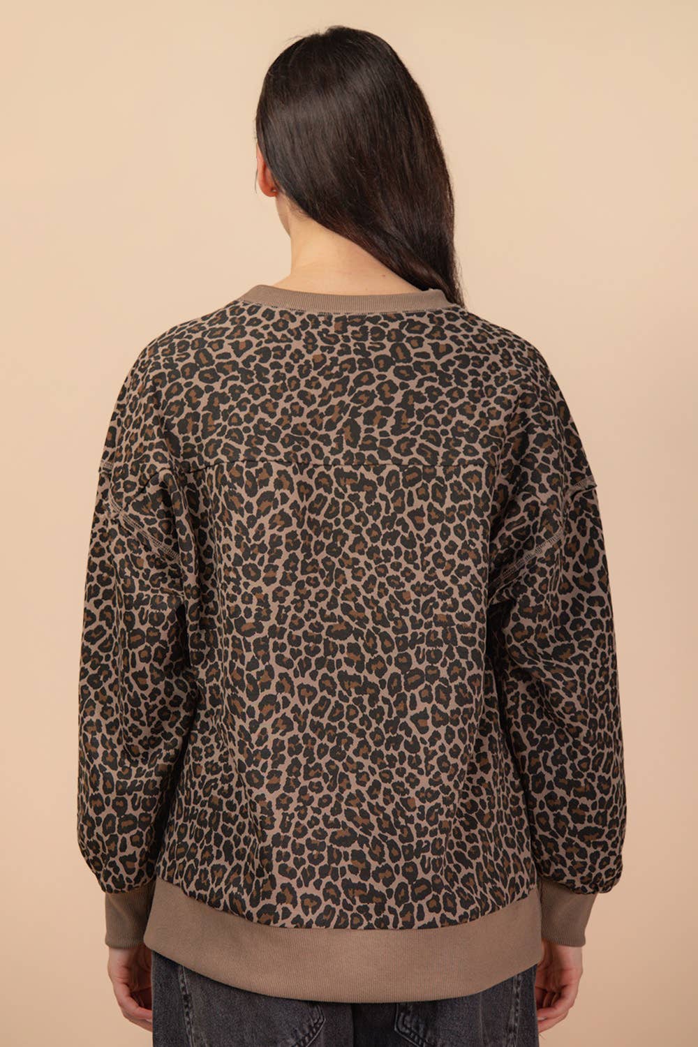 VERY J - Wholesale Knit Top - Women's - NT12318-Leopard & Camo Printed Knit Casual Top14