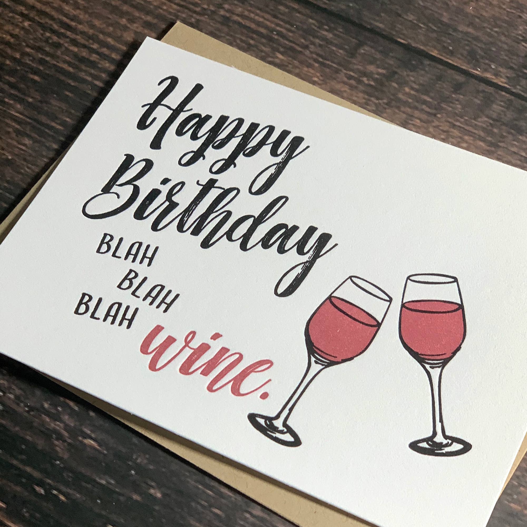 Kincaid Creative - Wholesale Birthday Card - Funny Wine Birthday Card. Wine Gifts for Women or Friend.1