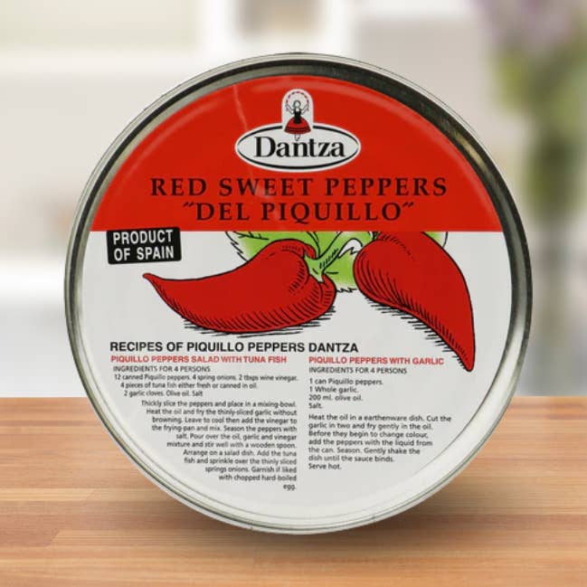Dantza Whole Smoked Piquillo Peppers DOP Tin 185 g for wholesale by Casacella Foods