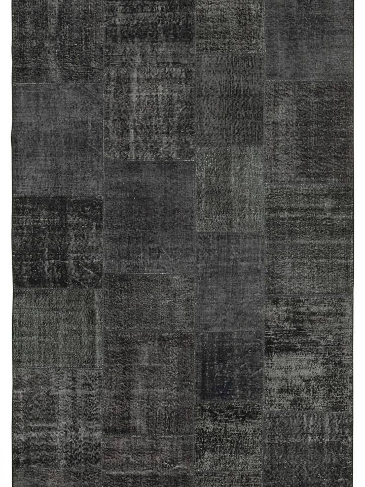 6x10 Black Patchwork Rug - 31438 for wholesale by RUG N CARPET