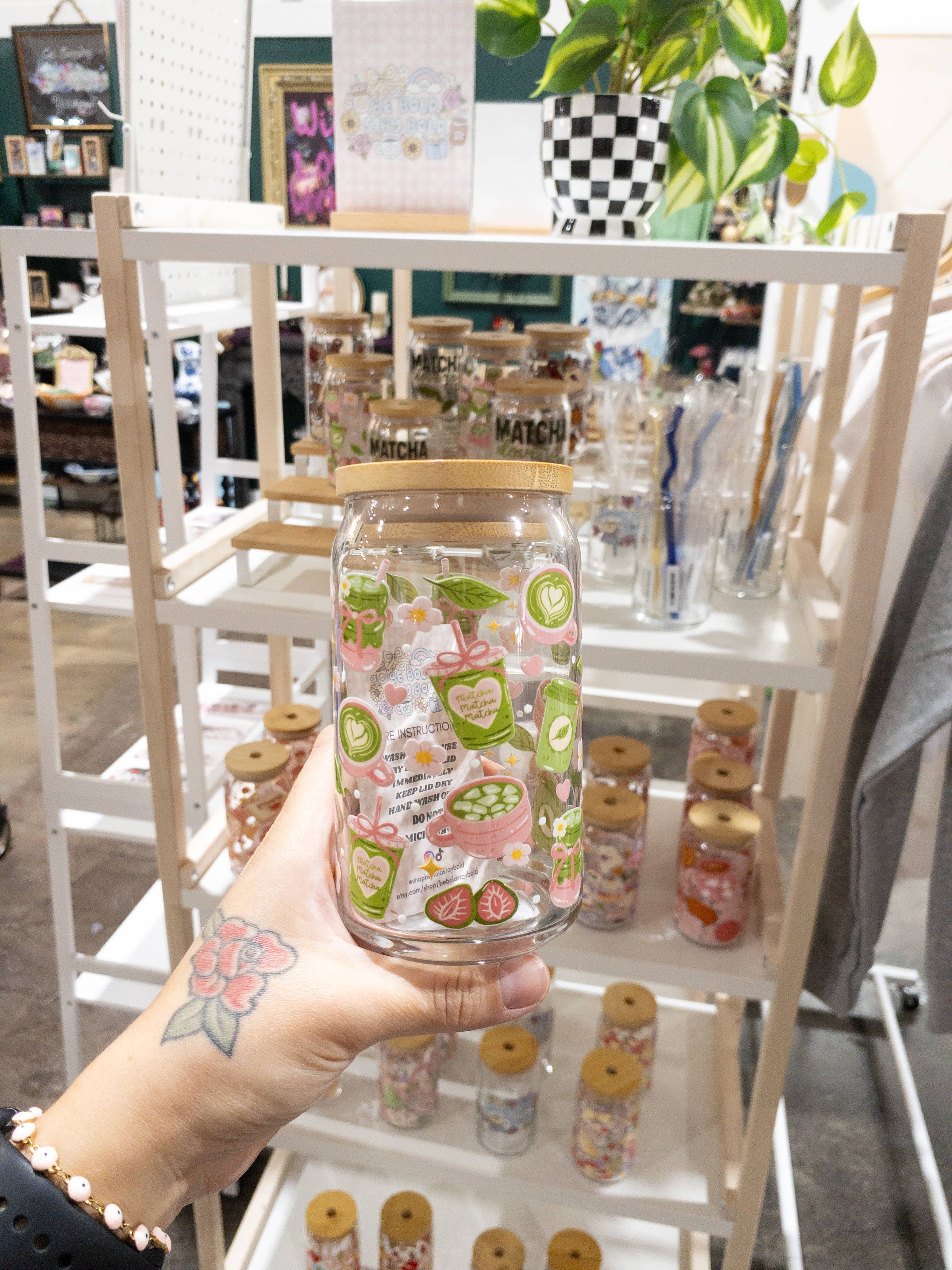 Be Bold Stay Bold - Wholesale Drinking Glass/Cup - Matcha Glass Cup 5