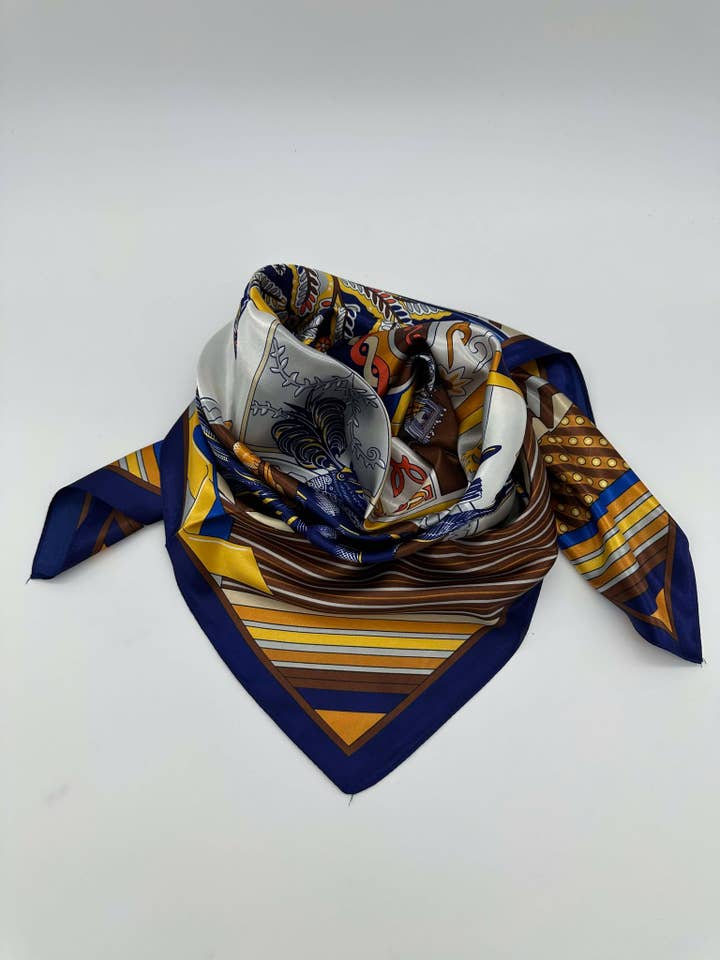 Blue & Gold War Horse for wholesale by TC Ranchwear Llc
