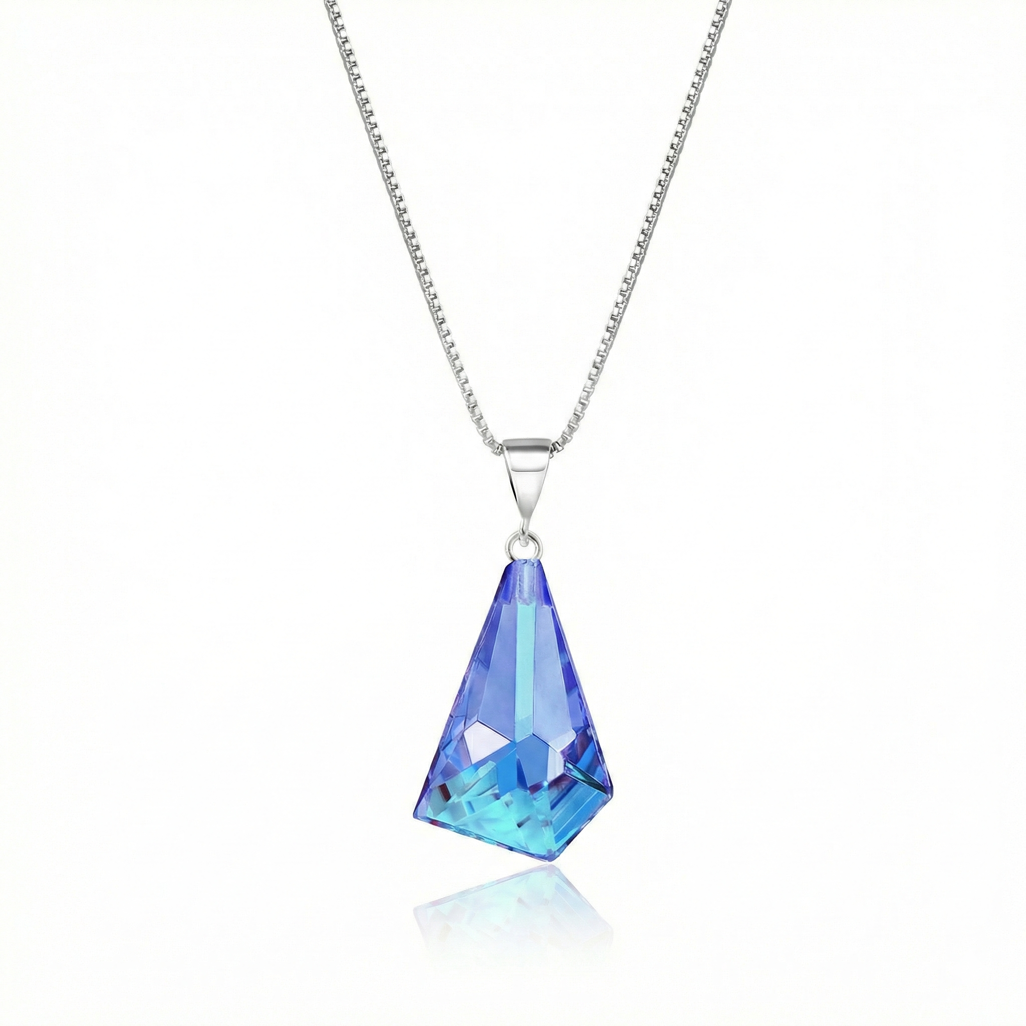 LeightWorks - Aurora Crystal Jewelry - Wholesale Pendant/Charm Necklace - Small Glacier Pendant0