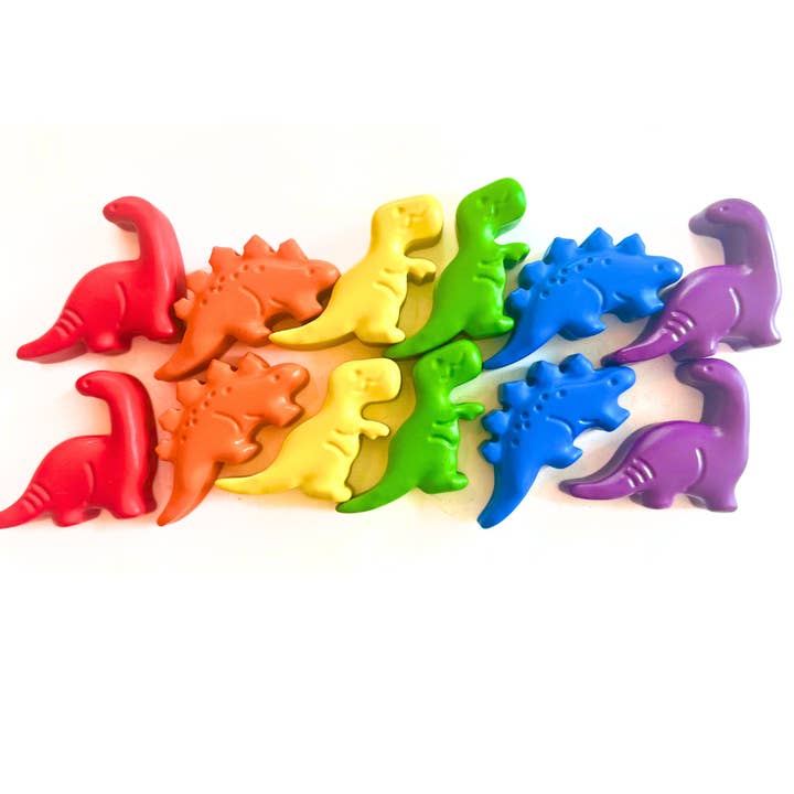 Wonder Hue Crayon Co. - Wholesale Crayons - Kids & Baby - Dinosaur Fun-Shaped Crayons, Non-Toxic Birthday Gift5