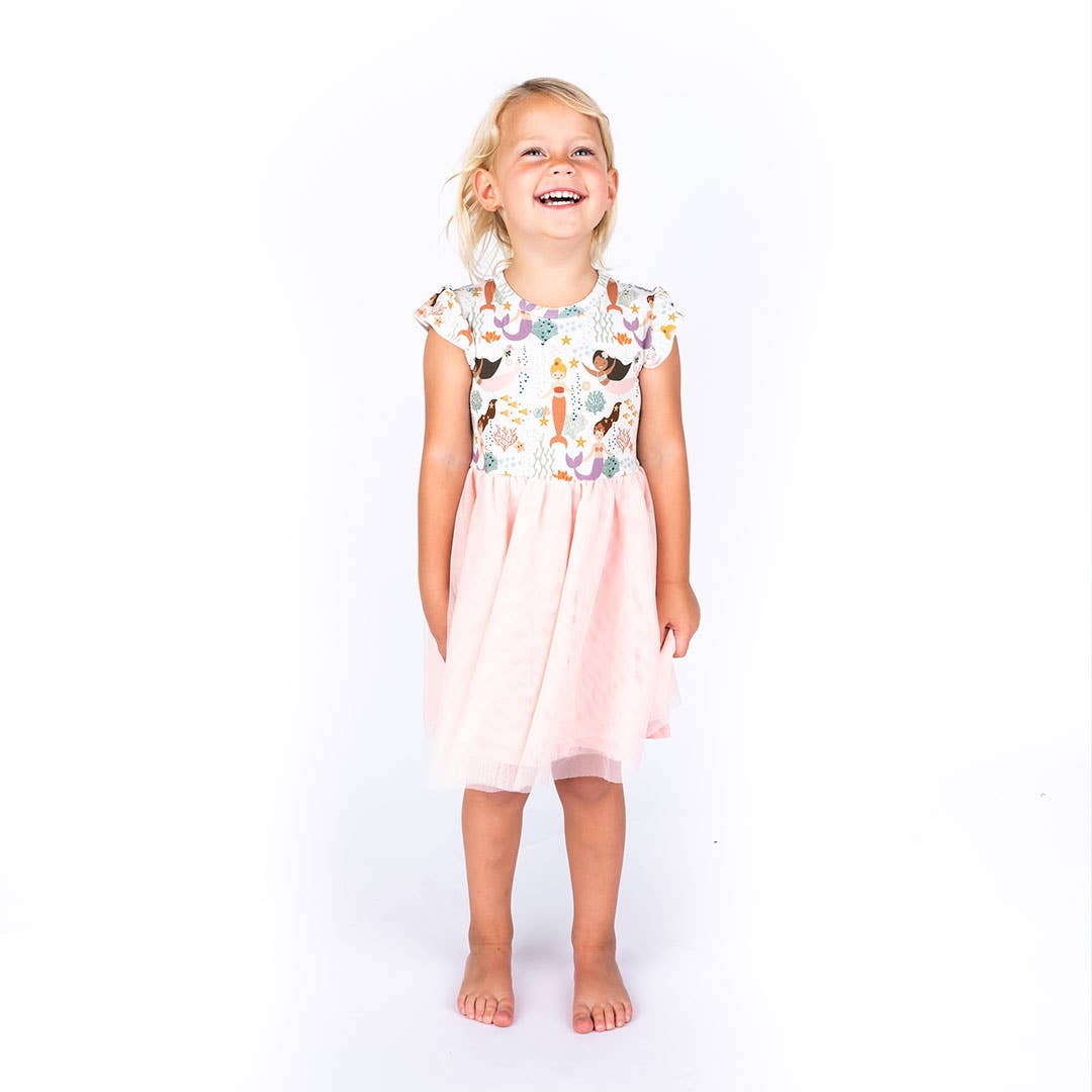 Emerson and Friends - Vendita all'ingrosso Vestito - Bambini - Abito in tulle per bambina Making Waves Mermaids Abbigliamento per bambini in bambù1