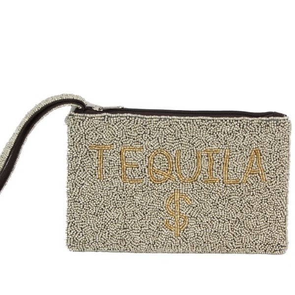 Nima Accessories Inc - Wholesale Coin Purse - Women's - Ladies Fully Beaded Tequila Wristlet Wallet Handbag