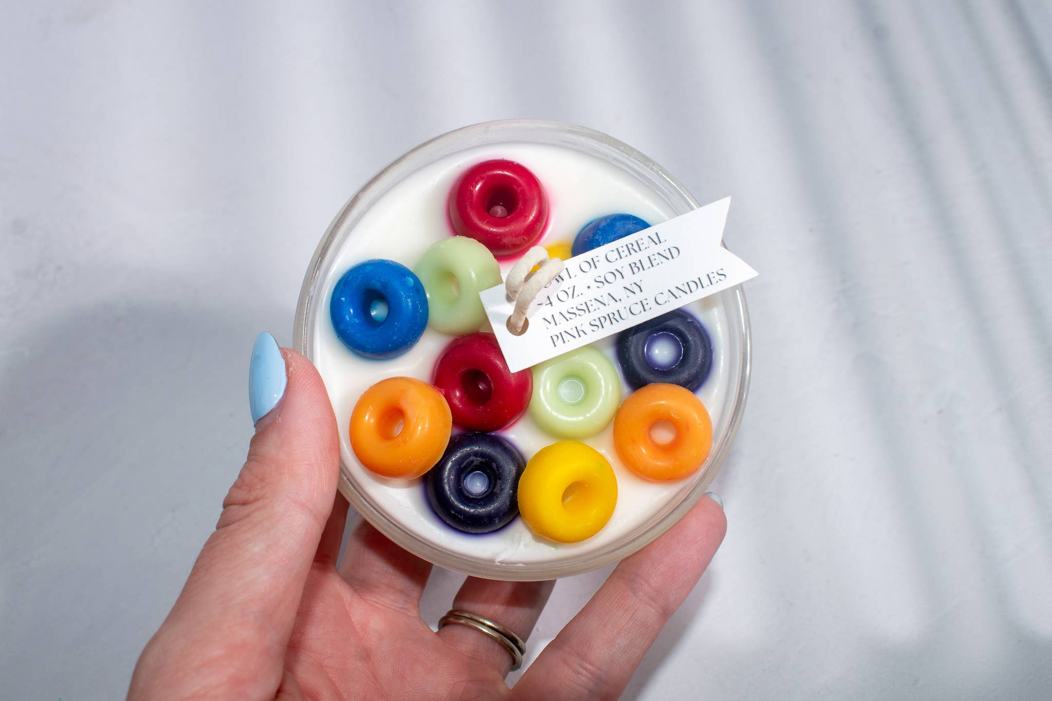 Pink Spruce – wholesale Novelty candle – Cereal Bowl Candle - Nostalgic Candle Gift2