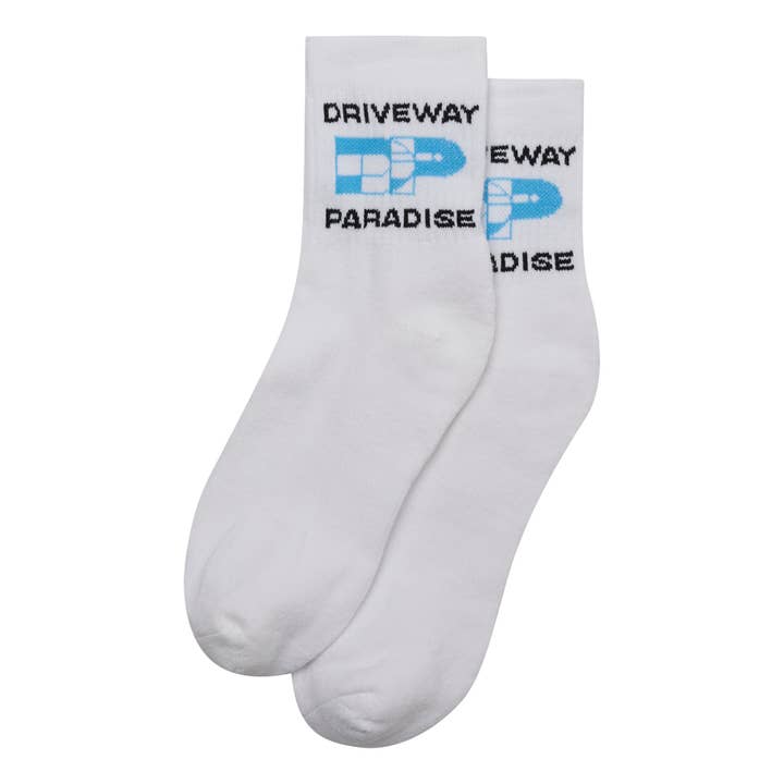 DP QUARTER SOCKS - WHITE for wholesale by DRIVEWAY PARADISE