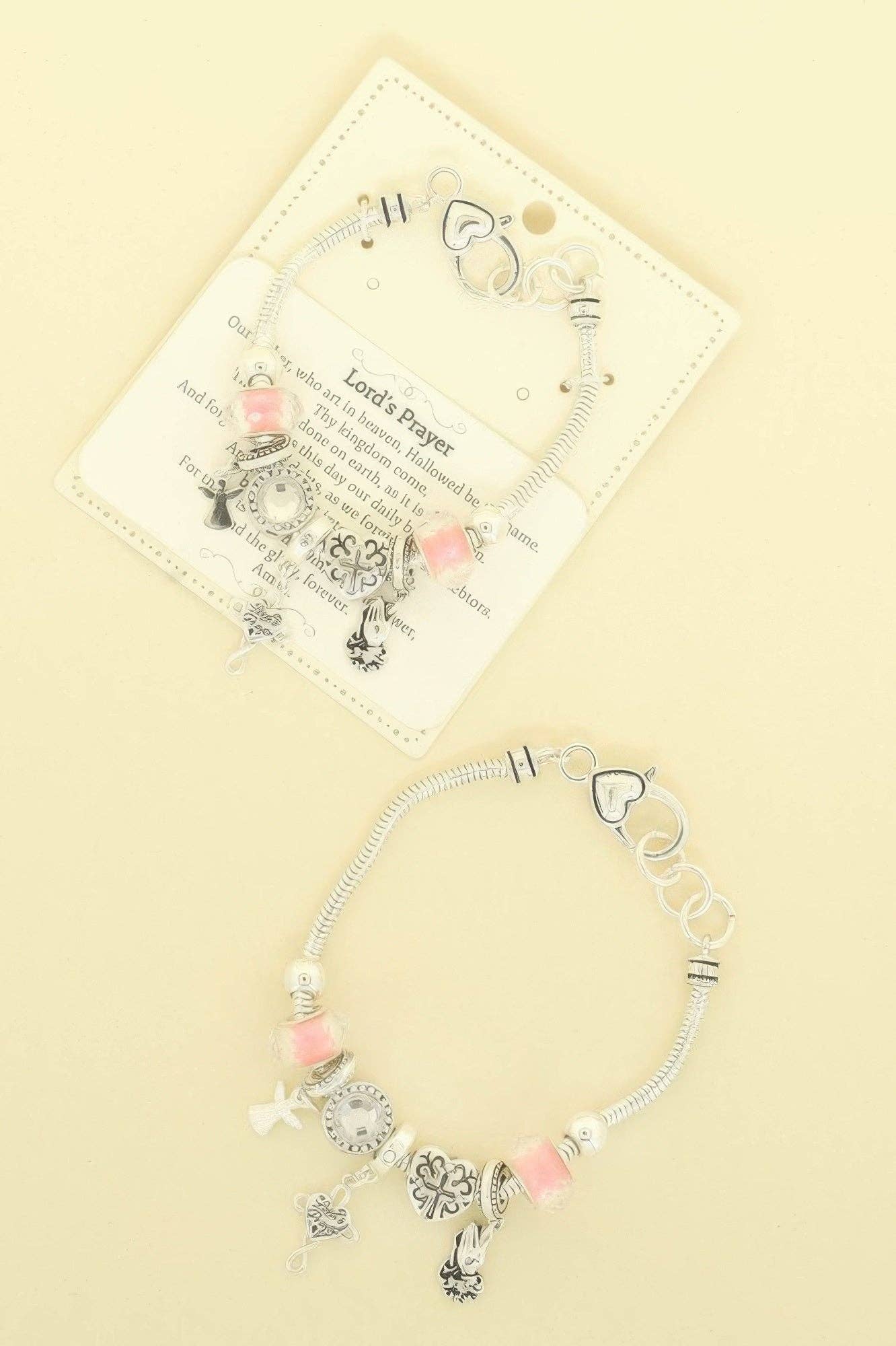 CC Wholesale Clothing - Wholesale Charm/Dangle Bracelet - Inspirational Religious Theme Charm Bracelet