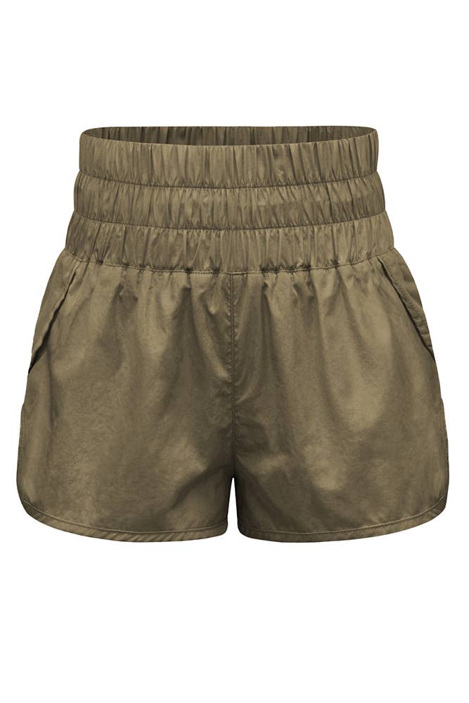 UNISHE - Wholesale Athletic Shorts - Women's - High Waist Elastic Sportswear Running Shorts ZZKF5096