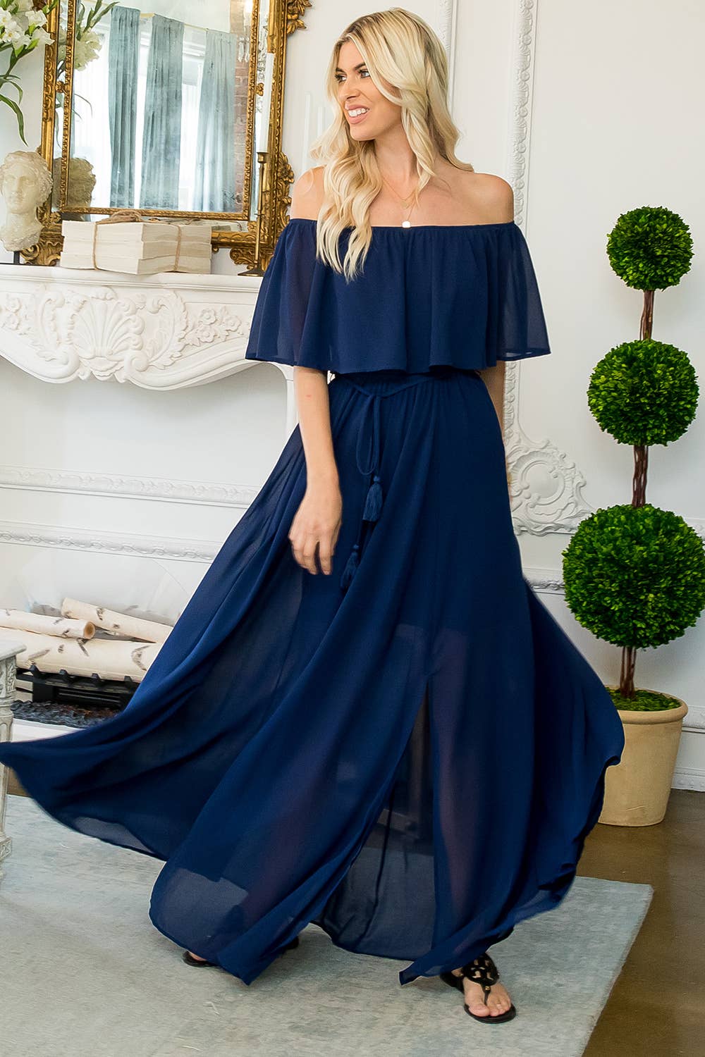 Sweet Lovely by Jen - Wholesale Dress - Women's - OFF-SHOULDER MAXI DRESS25