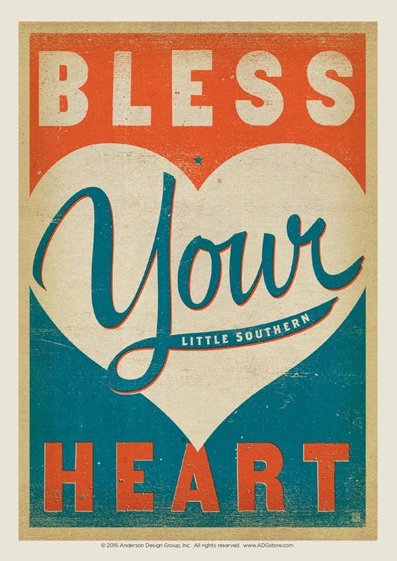 Tourist Courts - Wholesale Postcard - Bless Your Heart Postcard0
