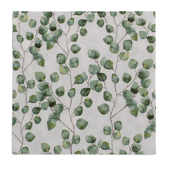 Out of the blue KG - Wholesale Disposable Napkin - Paper napkins, Eucalyptus leaves,1