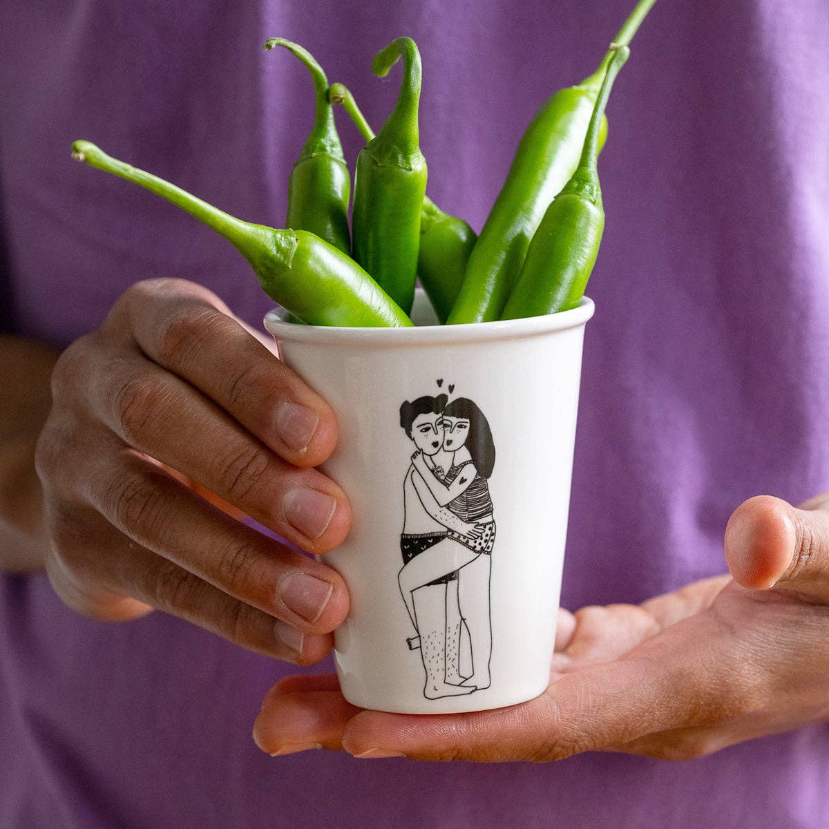 helen b - Wholesale Drinking Glass/Cup - cup morning love1