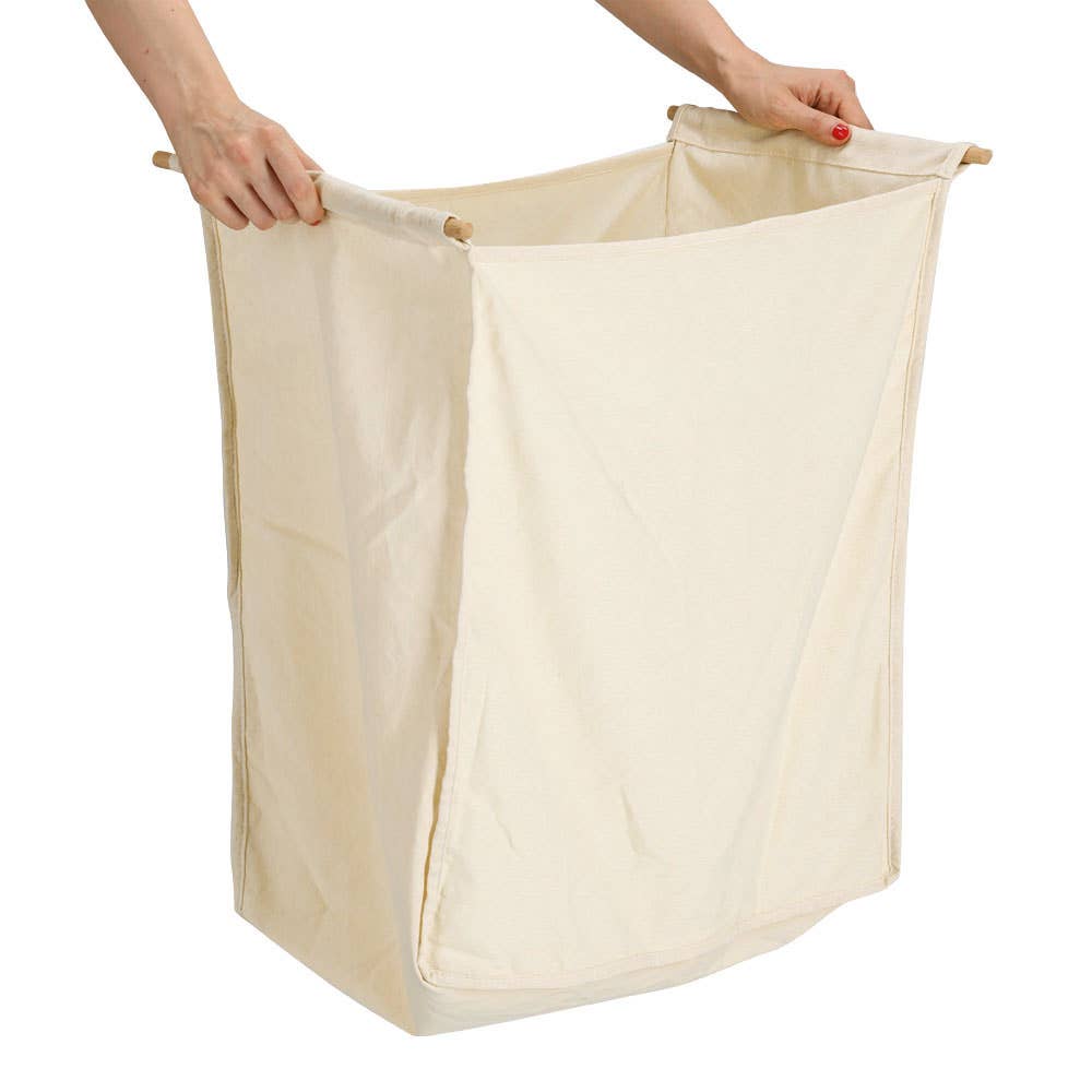 nature Laundry basket, bamboo/cotton for wholesale on Faire4