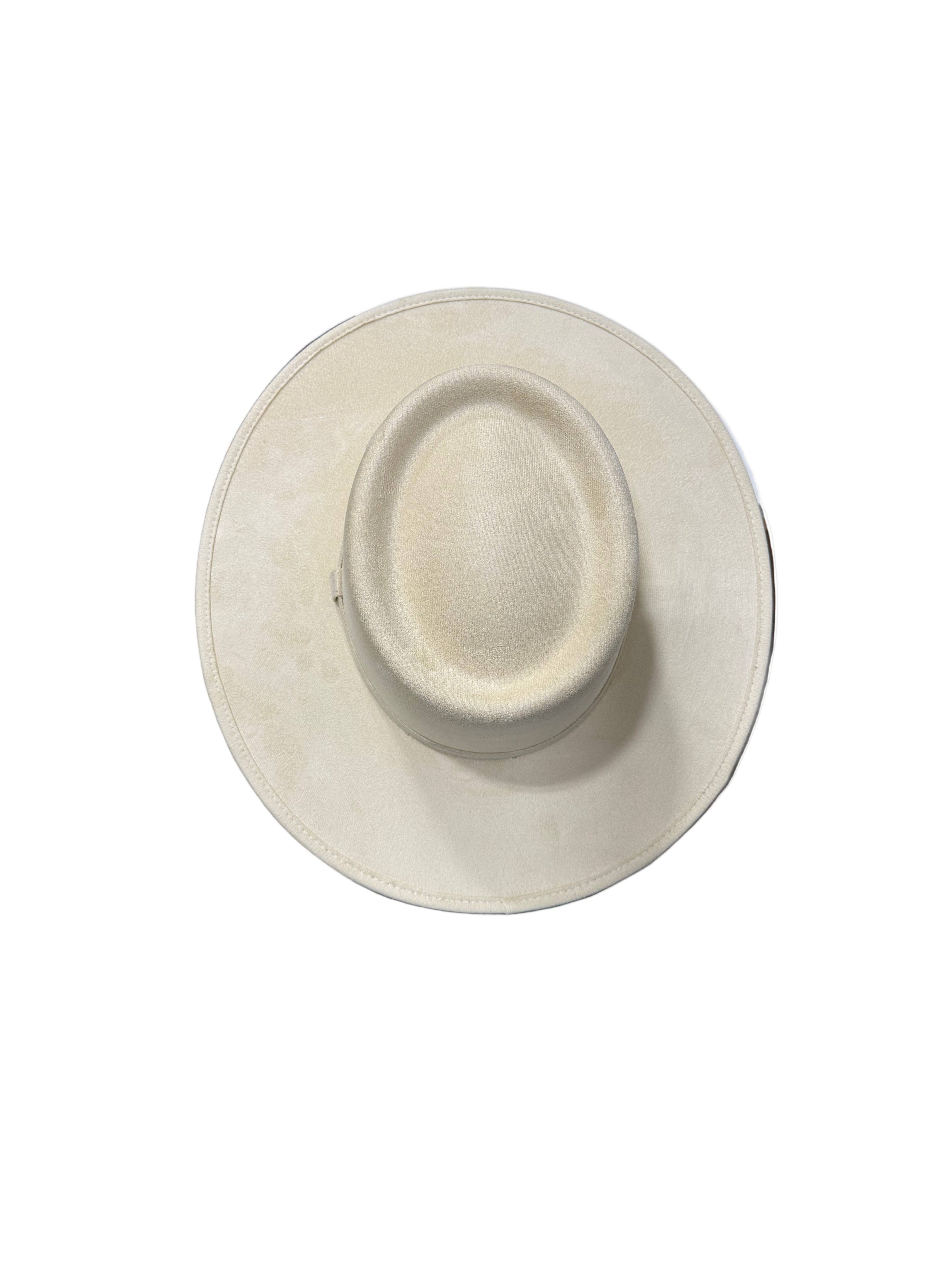 Wilder and Soul Wholesale Hats - Wholesale Fedora - Women's - Vegan Suede Gambler Hat- Buttercream2