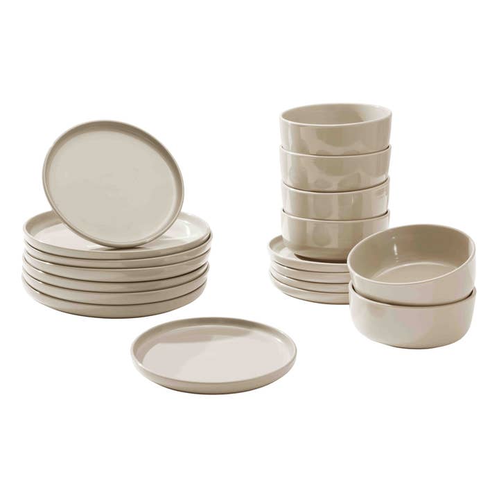 Backefix - Wholesale Dinnerware Set - Magnetiks dinner set Soft Pebble (pebble grey)2