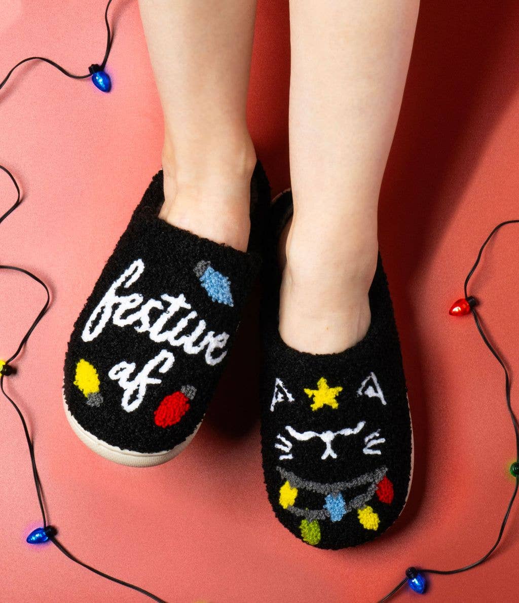 DM Merchandising - Wholesale Slippers - Women's - Two Left Feet Holiday Lounge Out Loud Comfy Slippers OS4