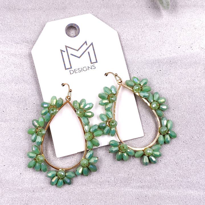 Brincos Lotus - Menta por atacado de MM Designs