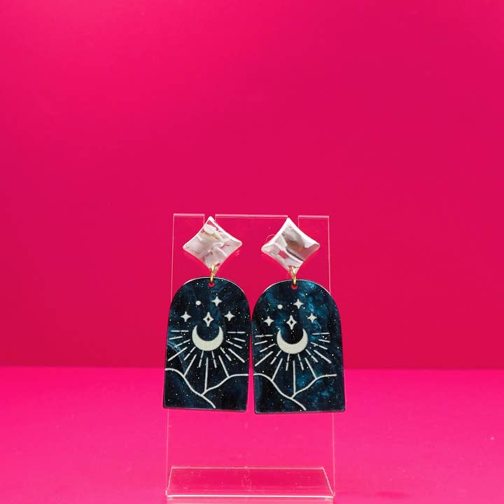 Star & Moon Earrings for wholesale by Modern Vixen Vintage