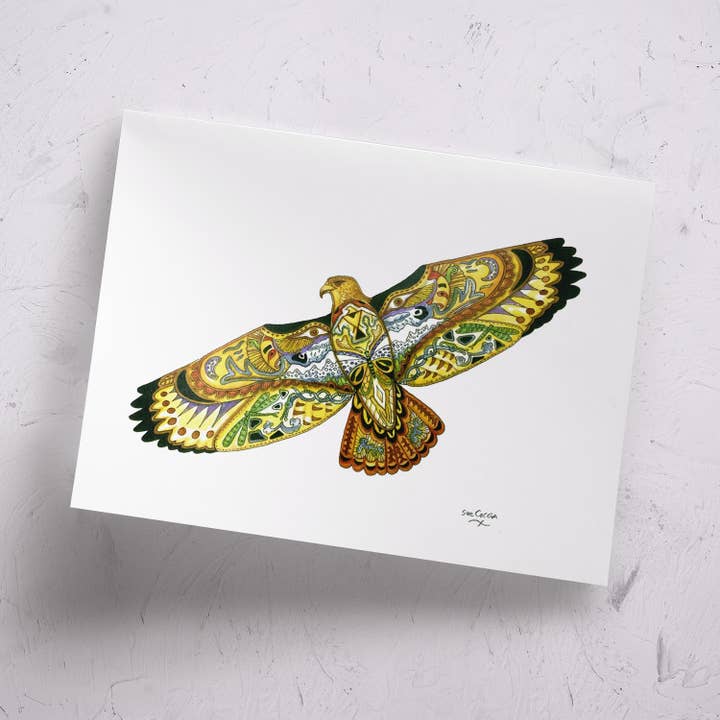 Hawk Signed Print for wholesale by EarthArt International