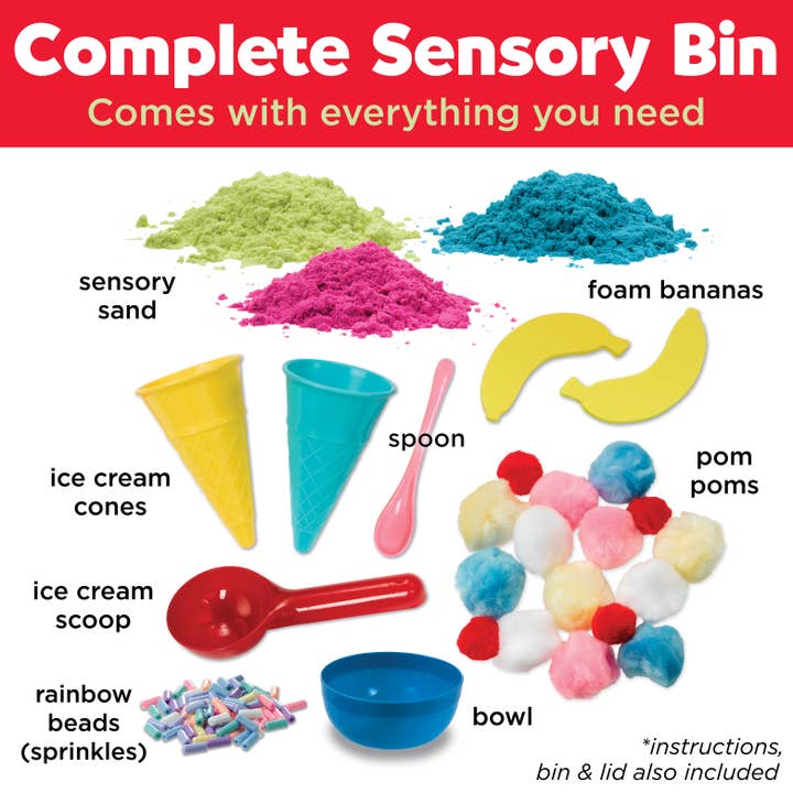Faber-Castell / Creativity for Kids - Wholesale Toy Set - Kids - Sensory Bin Ice Cream Shop Activity Bin for Kids3