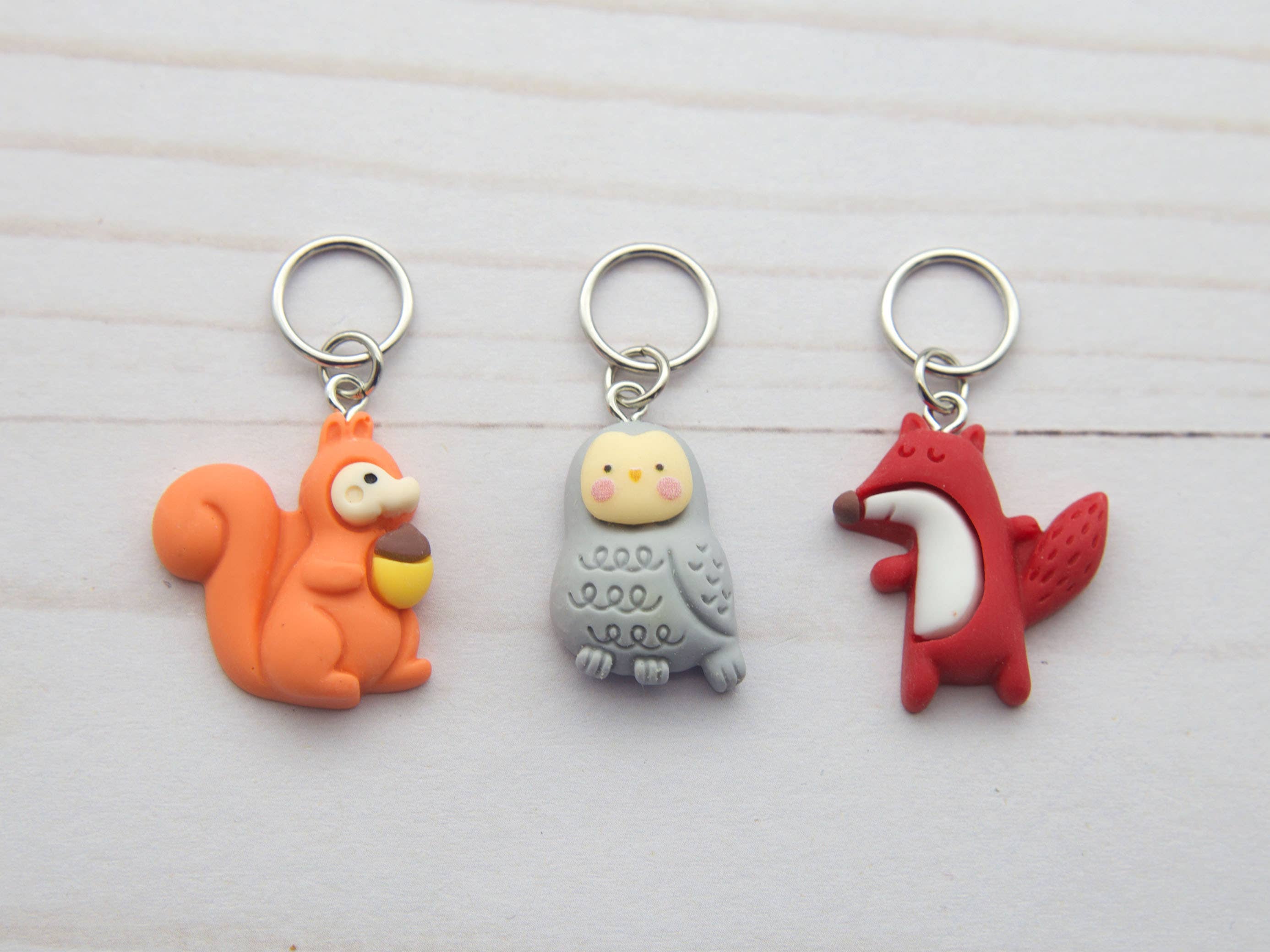 Fox & Pine Stitches - Wholesale Knitting/Crochet Supplies - Woodland Animal | Stitch Markers 1