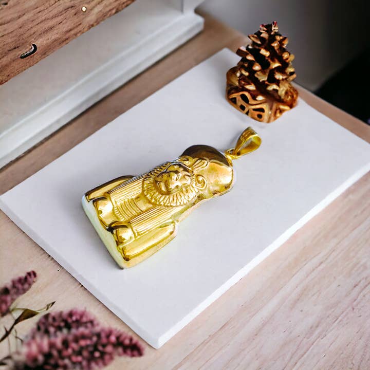 Goddess Sekhmet The healer Gold Pendant and other Purchase Wholesale sekhmet. Free Returns & Net 60 Terms on Faire trending on Faire.