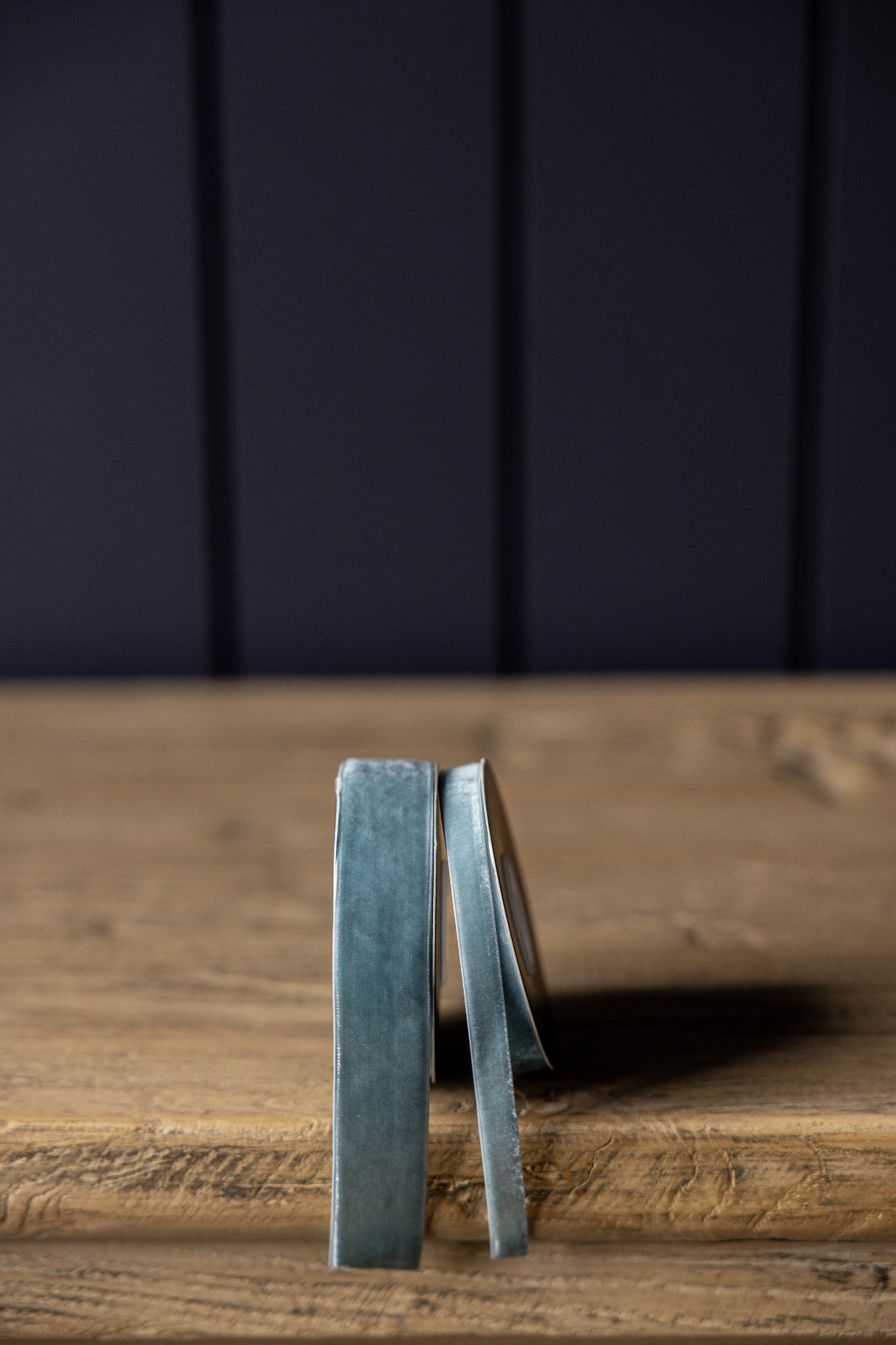 Luxe B Co - Wholesale Ribbon - Gift Wrapping -  Ribbon Blue Velvet Holiday Decor 3