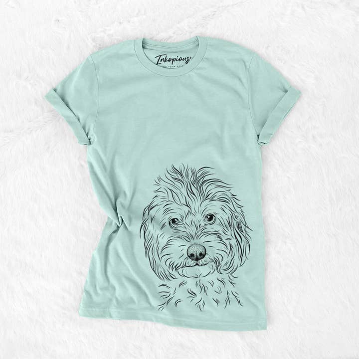 Inkopious - Wholesale Screen Printed T-Shirt - Women's - Mason the Cavapoo - Bella Canvas Unisex Crewneck