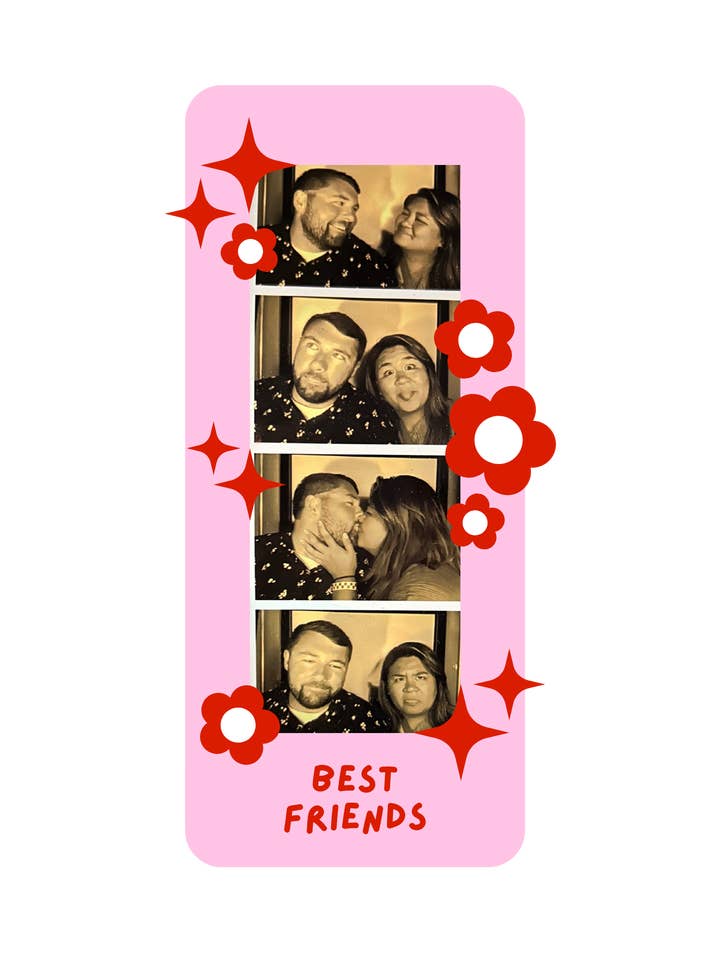Best Friends Photo Booth Magnetic Picture Frame for wholesale by My Social Gal