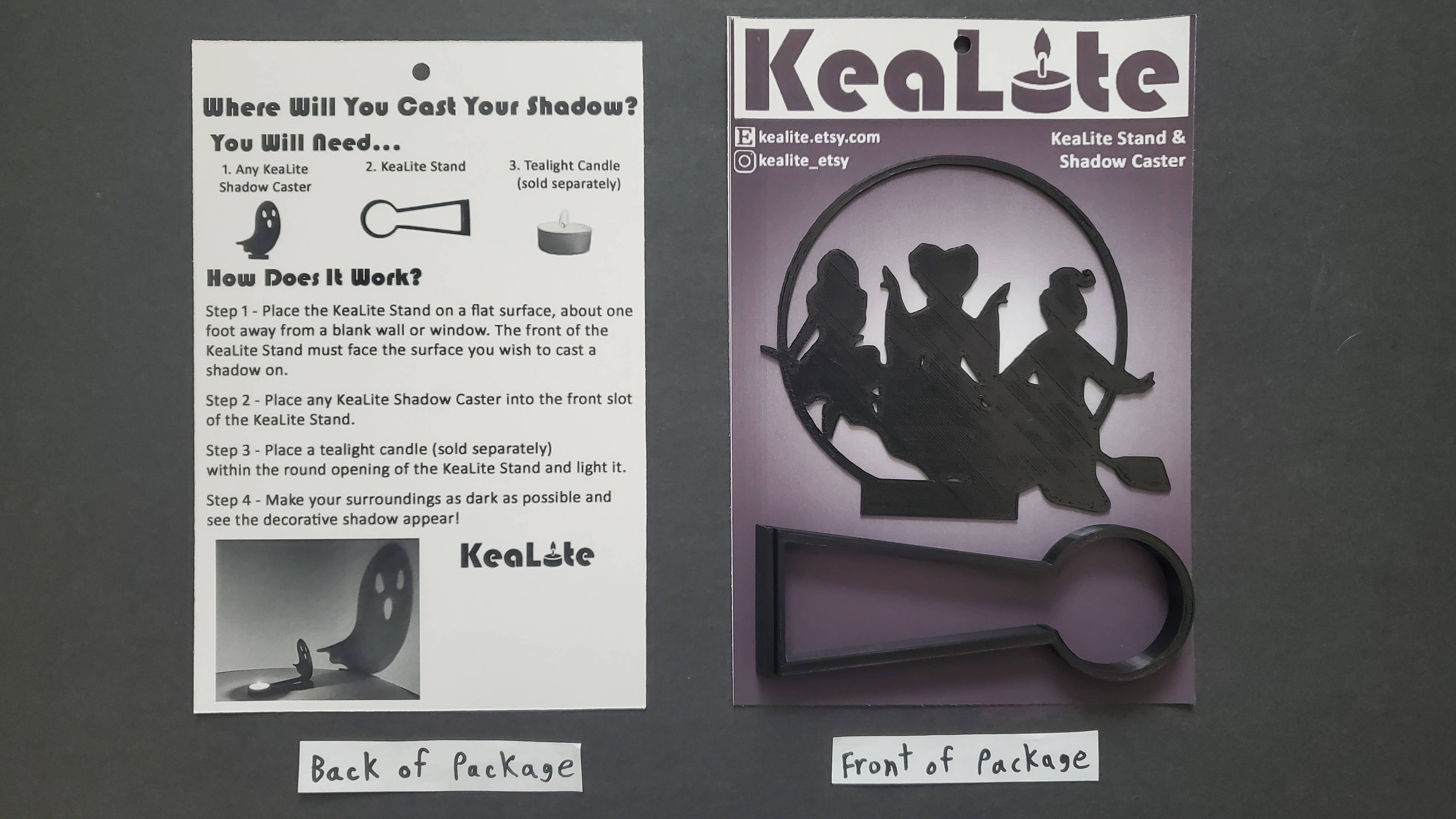 KeaLite - Wholesale Decorative Tabletop Object - KeaLite Come Little Children Shadow Caster and KeaLite Stand1