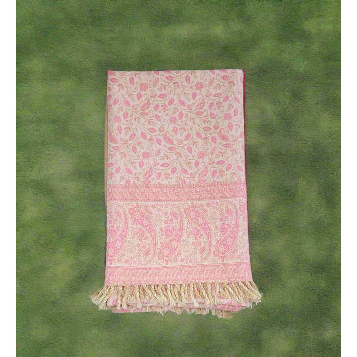 Tibet Handicrafts LLC - Wholesale Throw Blanket - Baby Pink Vibes4