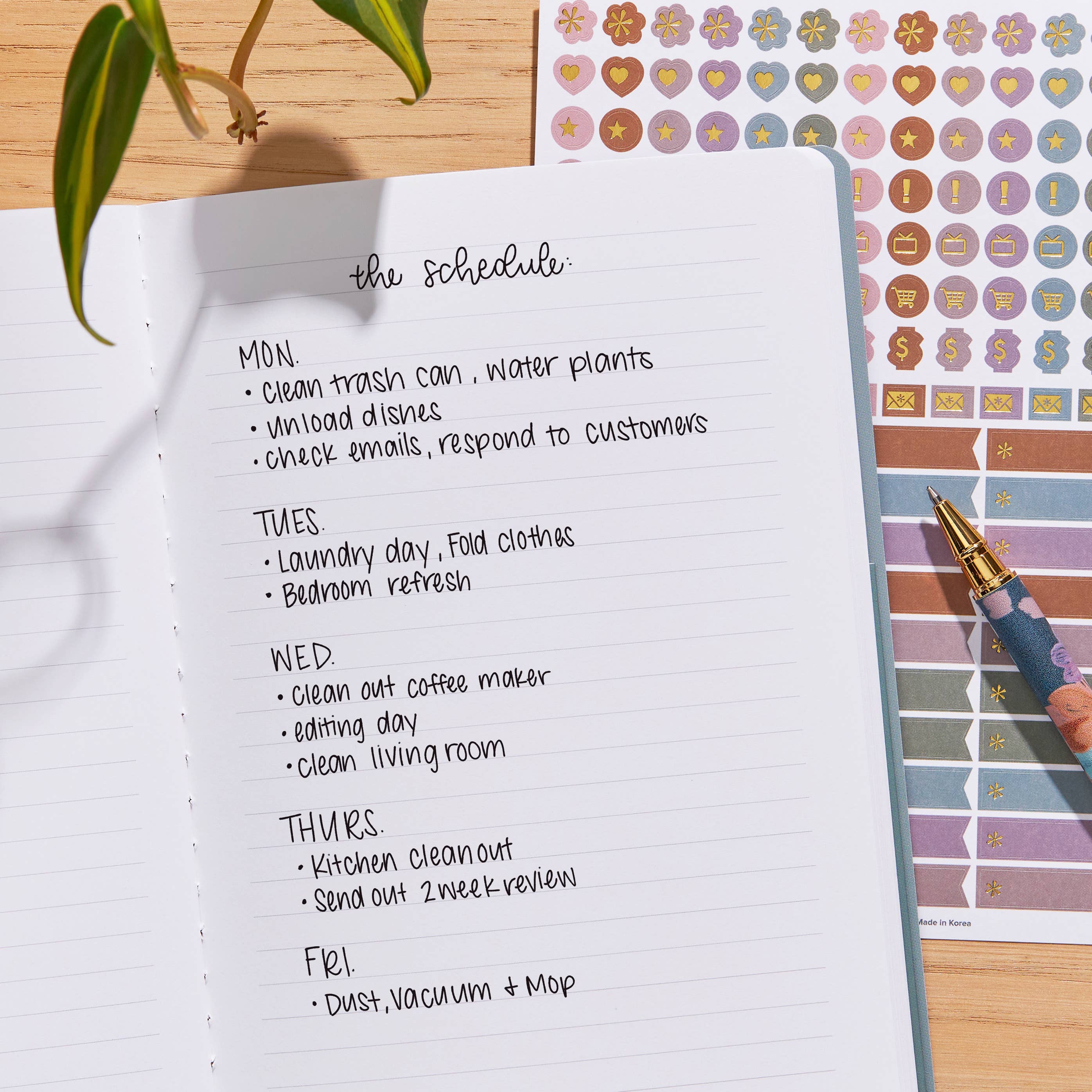 Erin Condren Design - Vente Agendas - Petit agenda mensuel non daté - Bold Blooms2