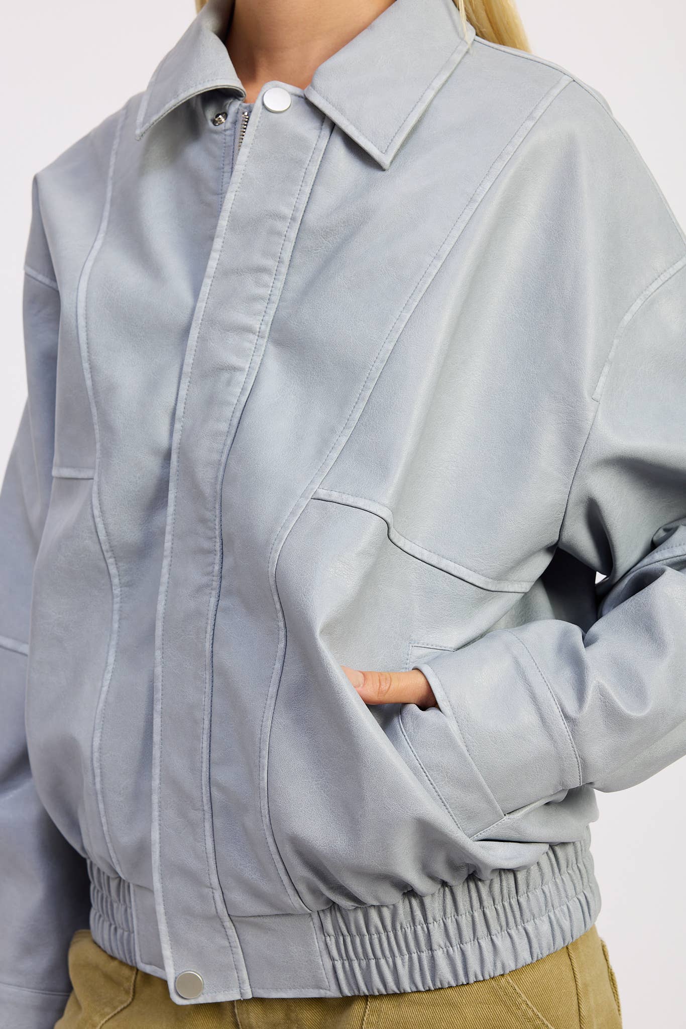 Emory Park - Vente Bombers – femme - Veste bomber oversize vintage en PU18