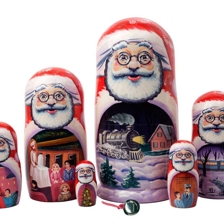 The Polar Express Nesting Doll - doll only - 7pc./8" for wholesale by Golden Cockerel
