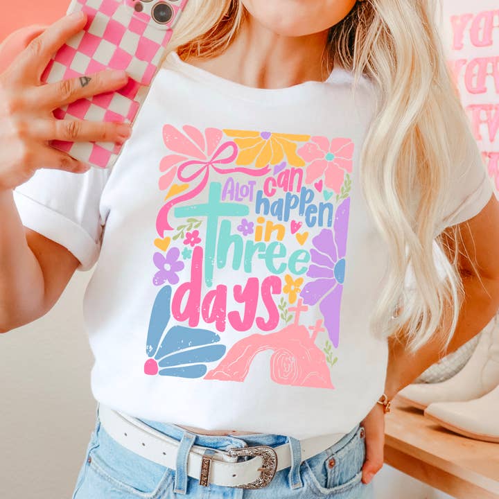 Der kan ske meget | Påskegrafisk T-shirt | Comfort Colors for engroshandel hos Shoppe SHC